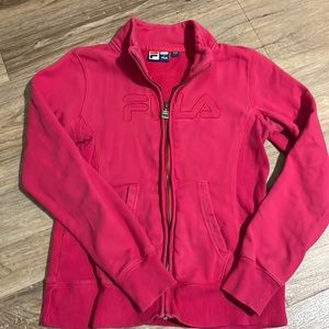 🟤🟤Small women’s zip up Fila sweater